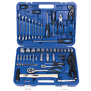 Набір інструменту комбінований 72ед. СТАНДАРТ ST-0072 (автоінструмент, у валізі, для автомобіля)