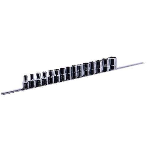 Набір головок 1/2" 15ед. 8~19,21,22,24мм (на планці) TOPTUL GAAQ1602U