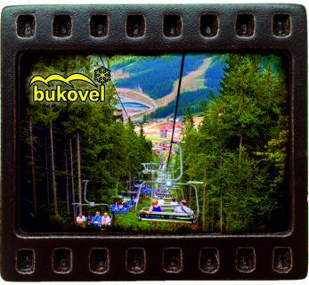 Магніт-кадрик (50х55 мм). "Буковель", фото 1