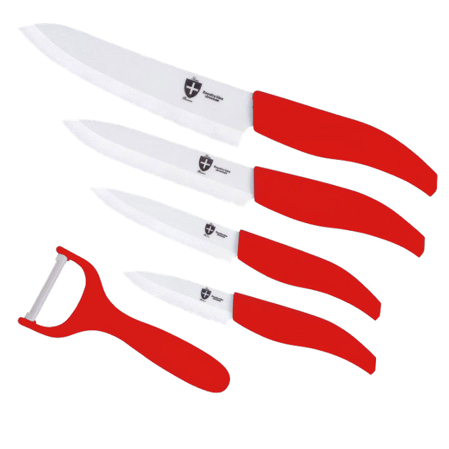 Набір керамічних ножів Royalty Line RL-C4R 5 pcs