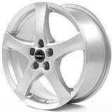 Диски Borbet F колір Brilliant Silver параметри 6.5J x 16" 5 x 112 ET 50, фото 2