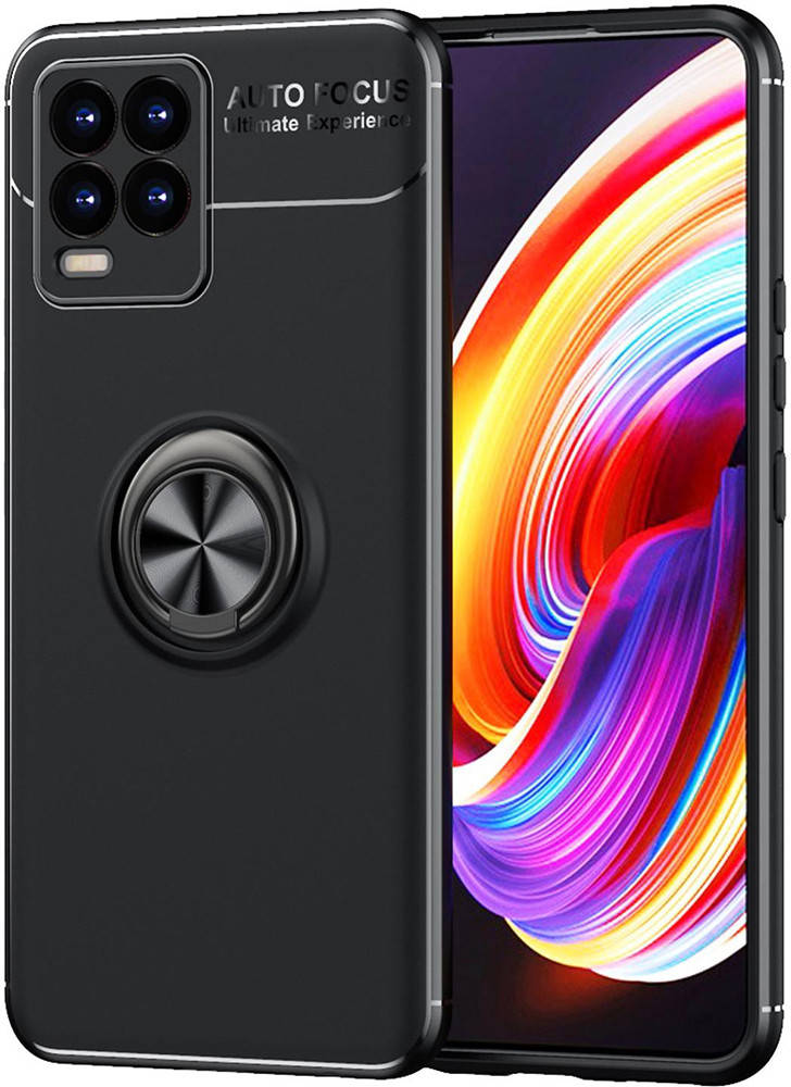 

Чехол с кольцом Realme 8 Autofocus Черный
