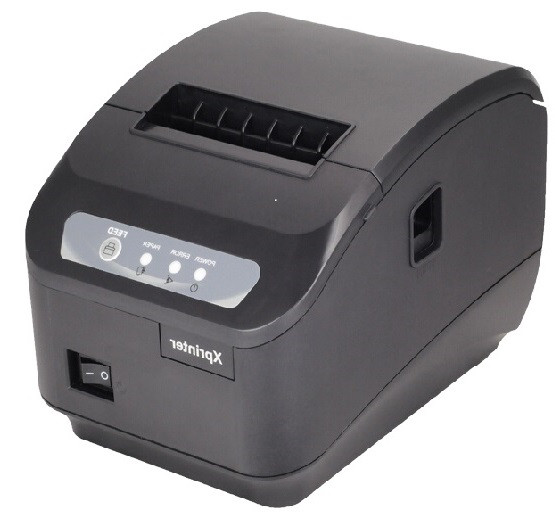 Принтер чеків Xprinter XP-Q200II USB+RS232 80мм, обріз, чорний