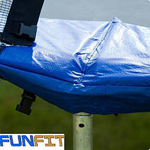 Батут 312 см FunFit Сітка і Сходи(B-FF312) Синій, фото 4