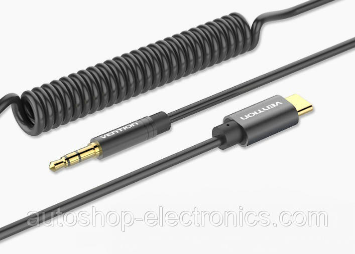 Топовий аудіо кабель USB TYPE-C - 3.5 mm jack AUX для автомагнітоли, навушників, колонок