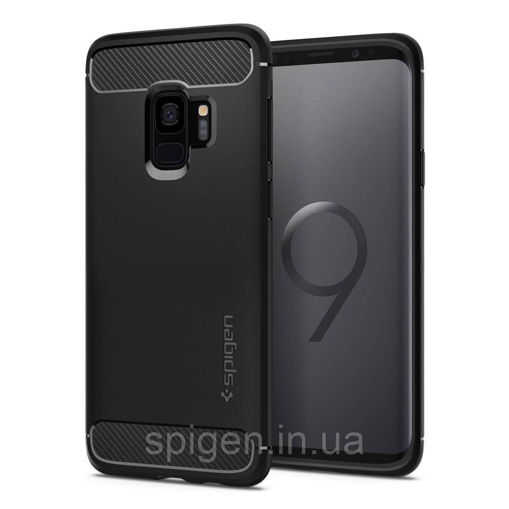 Чохол Spigen для Samsung Galaxy S9 Rugged Armor, Black (592CS22834)