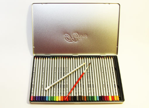 Кольорові олівці Marco Raffine 24 кольори метал коробка