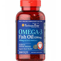 Omega-3 Fish Oil 1200 мг Puritan's Pride, 200 капсул