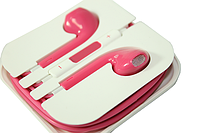 Навушники EarPods з пультом дистанційного керування та мікрофоном кольорові:Рожеві