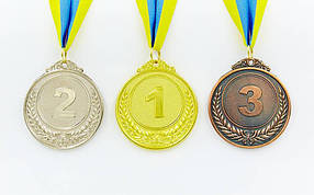 Комплект медалей 1, 2, 3 місце (Діаметр 6,5 см)