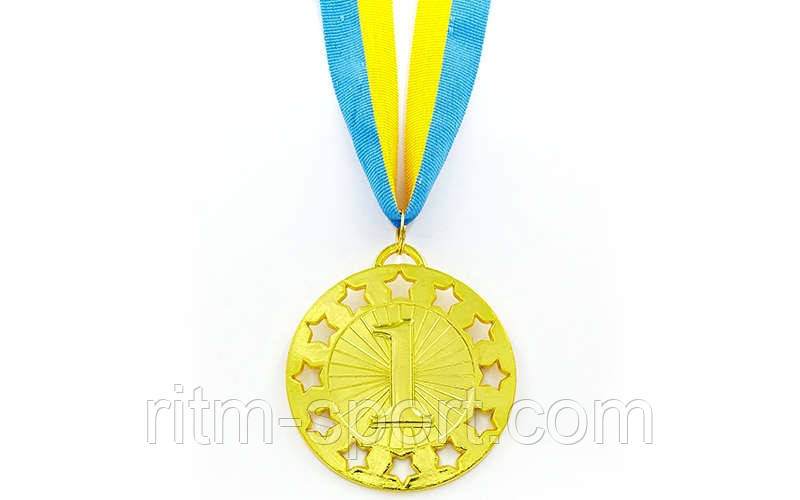 Медалі спортивні (1,2,3 місце, d-6,5 см, вага 38 г)