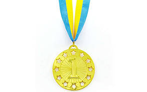 Медалі спортивні (1,2,3 місце, d-6,5 см, вага 38 г), фото 1