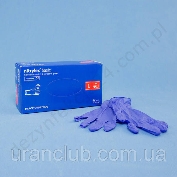 Перчатки нитриловые нитрилекс NITRYLEX basic уп./100 шт. - фото 7 - id-p38453629