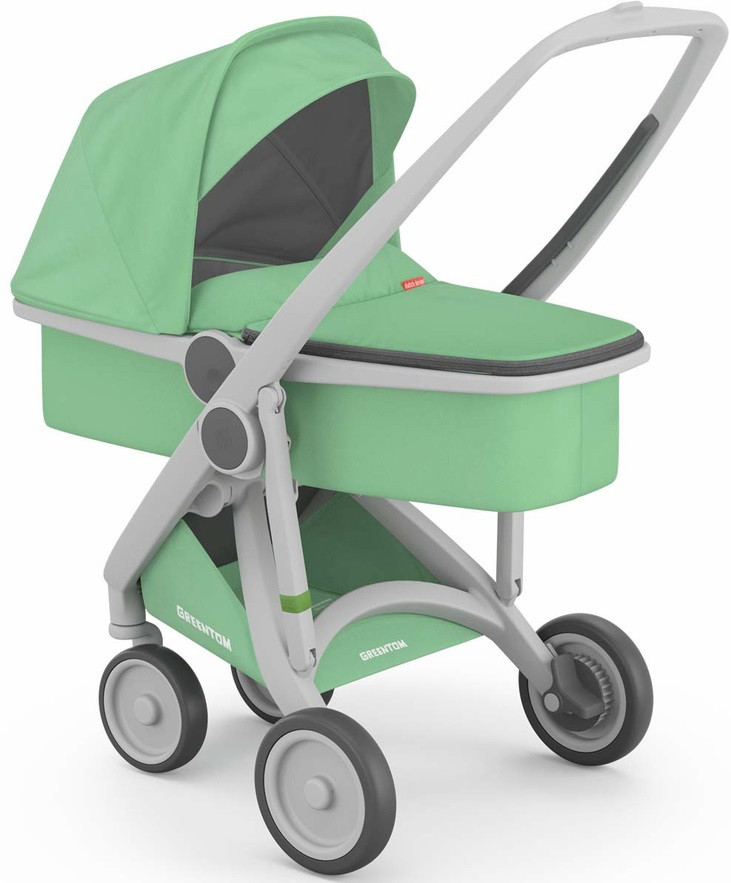 Коляска с люлькой Greentom Upp Carrycot mint