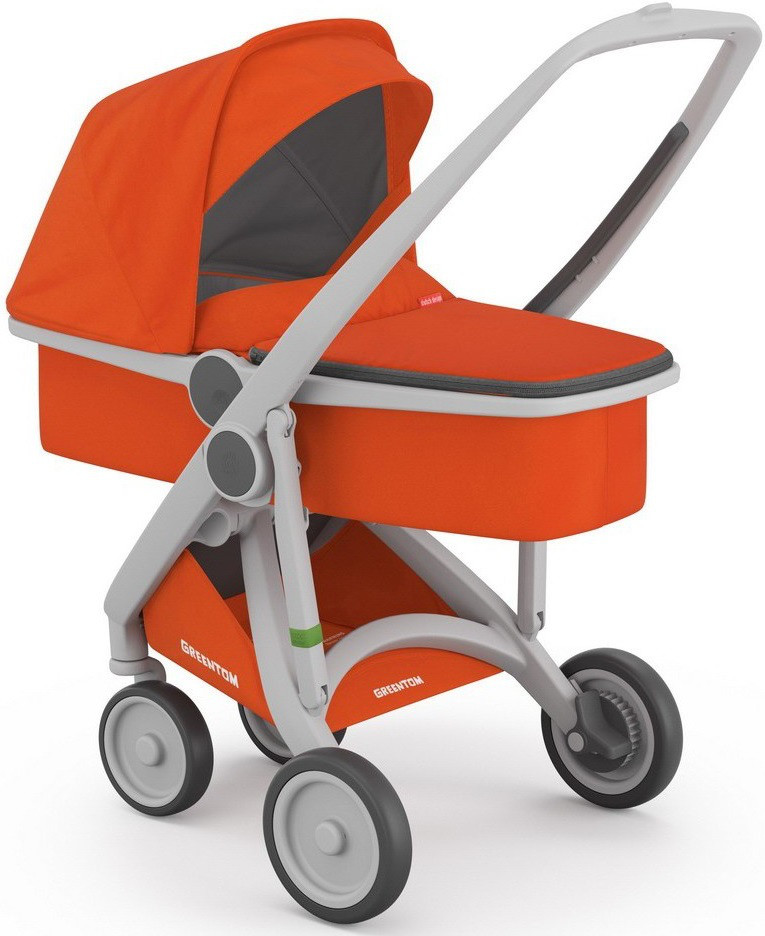 Коляска с люлькой Greentom Upp Carrycot orange