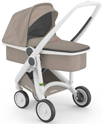 Коляска с люлькой Greentom Upp Carrycot sand, бежевий, фото 2