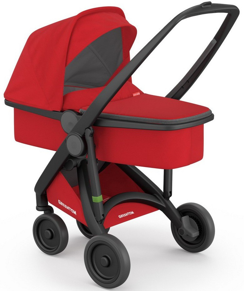 Коляска с люлькой Greentom Upp Carrycot rеd