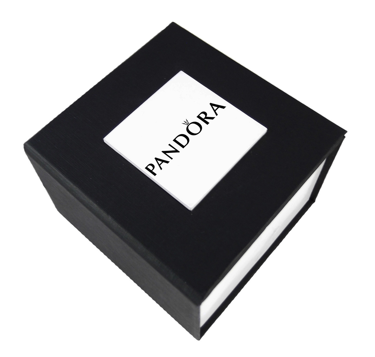 Чорна подарункова коробочка Pandora для наручного годинника та браслетів.