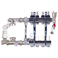 Колектор для теплої підлоги Ital на сім контурів в зборі (Італія)