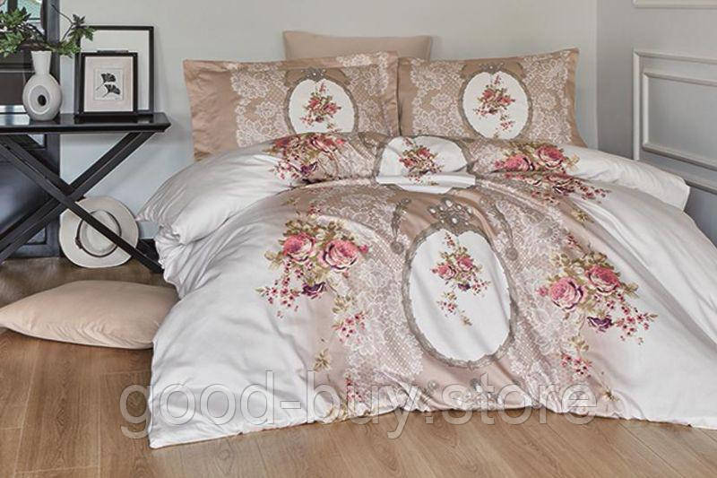 First Choice POEMA VIZON(mink) постільна білизна сатин євро 200х220