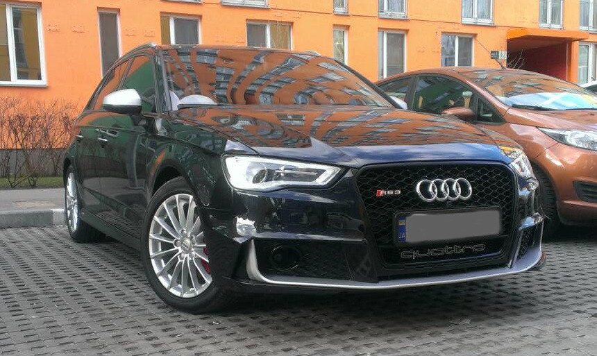 Бампер передній для Audi A3 8V у стилі RS3 (2012-2016) хетч!