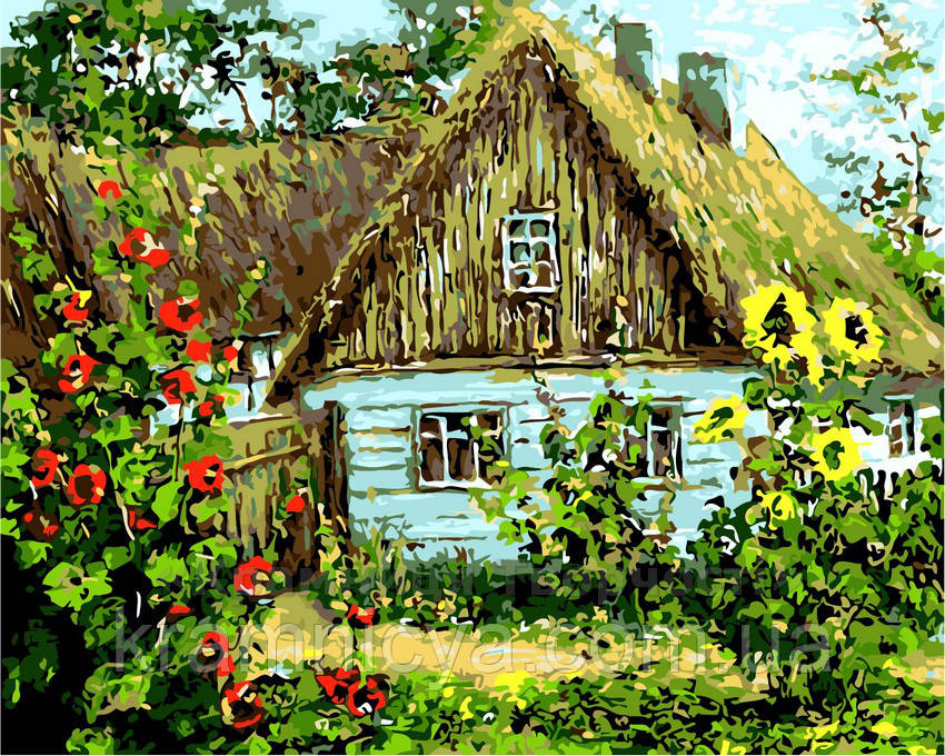 Картина за номерами Український дім, 40x50 (AS0159)