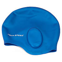 Шапочка для плавания с ухом Aqua Speed Ear (original) для бассейна, силикон