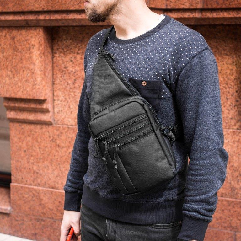 Сумка на груди слінг mod.POLICE барижка WLKR