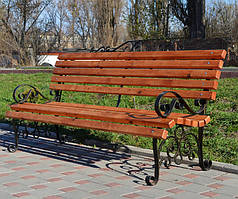 Лава паркова дерев'яна Юлія 1,5 м+корона