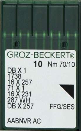 Голки для промислових швейних машин DBx1 FFG/SES No60-110 Groz-Beckert