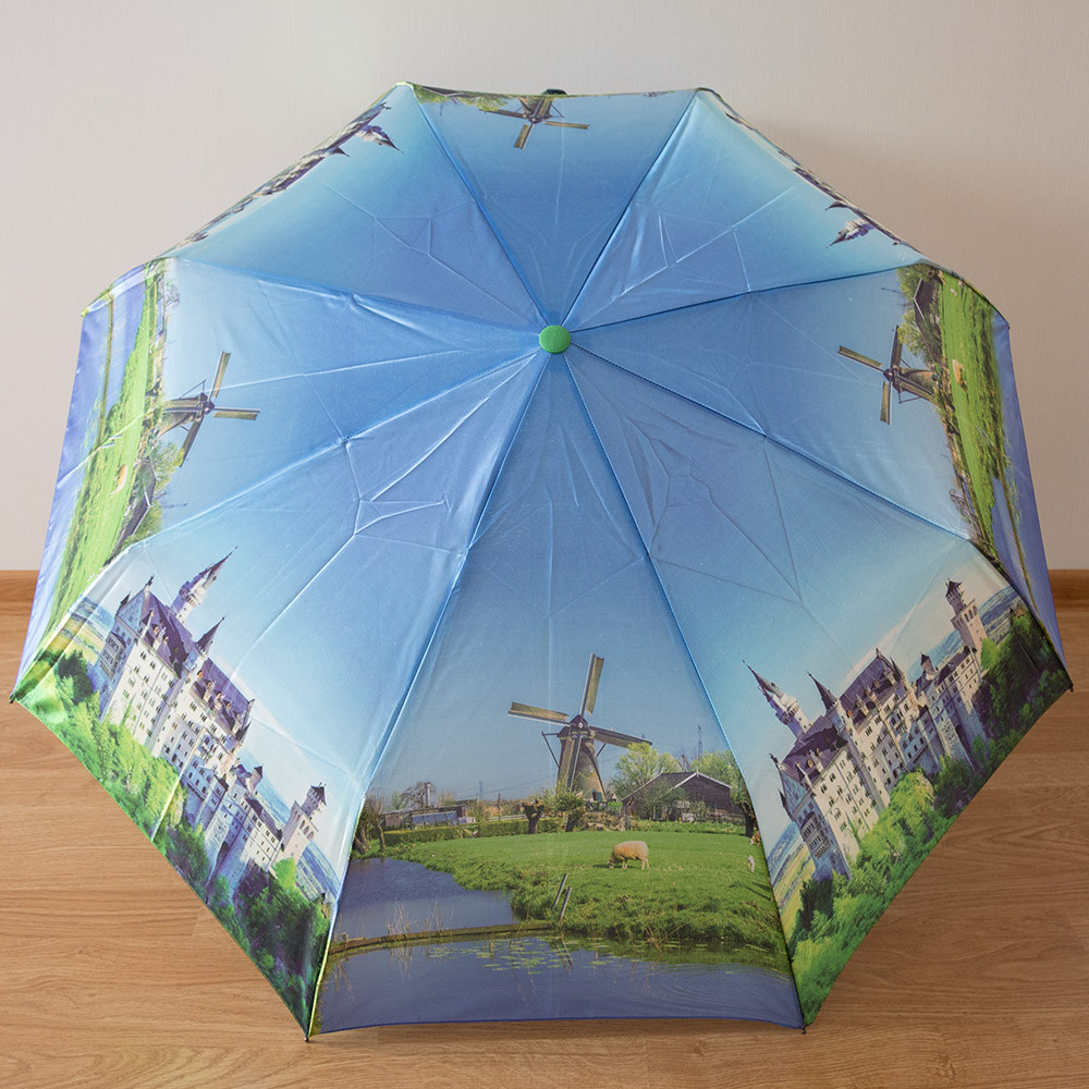 Стильный женский зонт автомат "Города" LAN 777/6: продажа, цена в ...