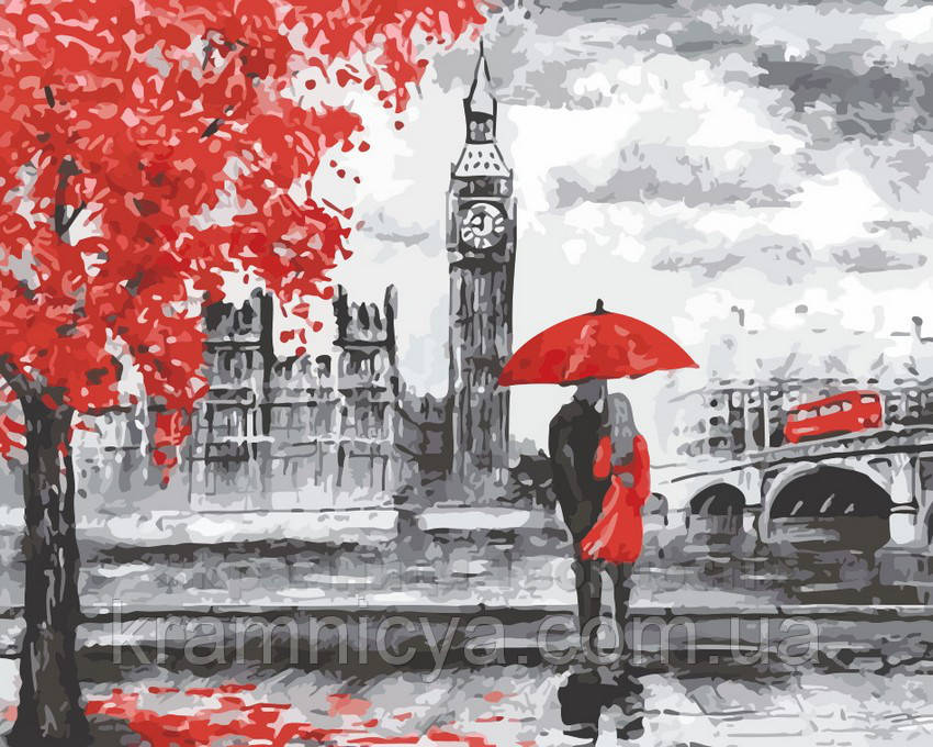 Картина по номерам Прогулка по Лондону, 40x50 (AS0145) - фото 1 - id-p688753842