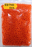 Бісер 10/0, колір - морквяний матовий , №93140 (уп.50 грам), фото 3