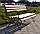 Лавка з металу, лавка з дерева, дерев'яна лавка на дачу, фото 5