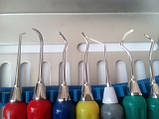 Набір інструментів для зняття зубних відкладень з 9 предметів з силіконовими ручками в стерилізаторі, фото 3