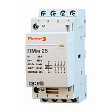Модульний контактор ПМм 4 полюси 32A 3NO+1NC 400В ElectrO (шт)