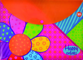 Папка-конверт на кнопці А4 "Happy colors" 491339