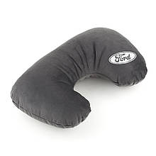 Подушка-підголівник Форд темно-сірий флок_уцінка
