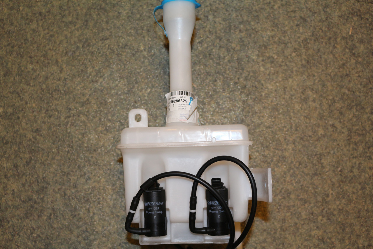 Бачок омивача на Деу Ланос Заз Сенс у зборі 2 насоса + кришка GM 96286325, фото 1