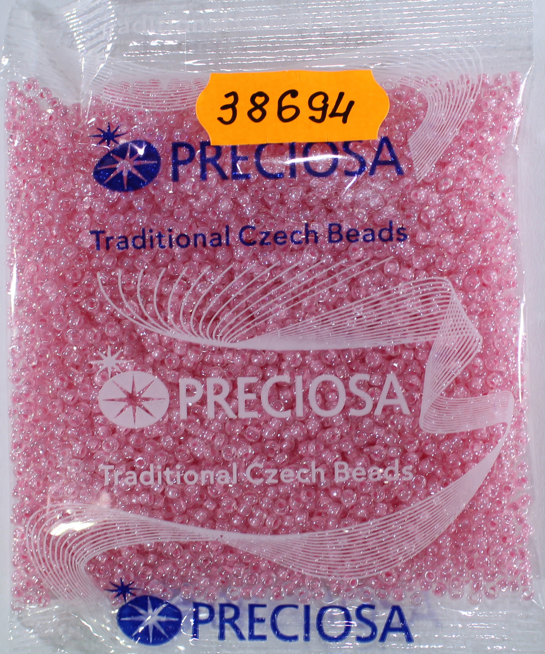 Бісер 10/0, No38694 рожевий, пофарбований усередині (пач.50 грамів)