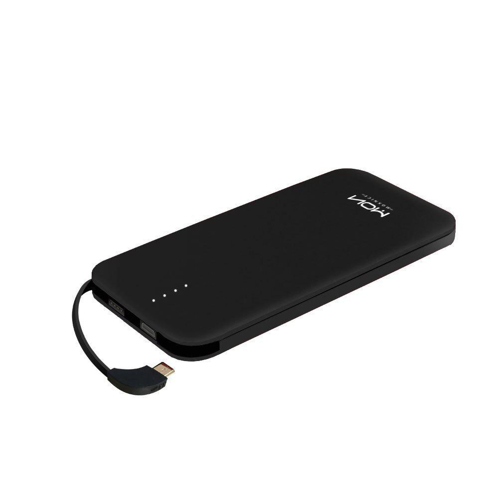 Повербанк 10000mAh MOXNICE Power Bank с Micro USB кабелем