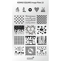 Мініпластику для стемпінгу Konad Square Image Plate 22