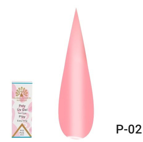 Поли-гель Global Fashion 02,,Pink,,30 мл.