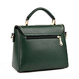 Жіноча сумка стильна середнього розміру зелена опт, фото 5