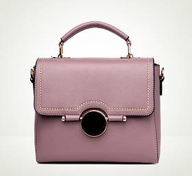 Жіноча сумка стильна середнього розміру фіолетова опт