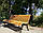 Лава садова Венеція 2 м (кв.10х10) кована лавочка, лавка з металу, дерев'яна лавочка на дачу, у парк, фото 5