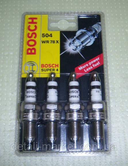 Свічки Bosch чотириконтактні Авео 1.5