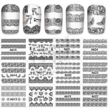 Слайдер дизайн на водній основі набір А613-А624, фото 1
