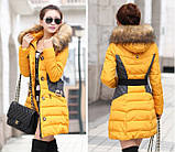 ЗИМНИЙ ПУХОВИК З КОНТРАСТНИМИ ВСТАВКАМИ, фото 3