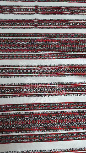 Ткань для штор с украинской вышивкой Анастасия ТДК-73 3/1 - фото 2 - id-p689059219